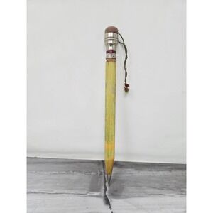 Vintage Huge Santa Claus Saying Verse Mechanical Pencil Letters To Santa W/ Lead